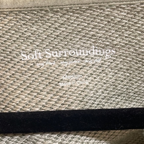 Soft Surroundings RIHANNON Green Beaded Embroidered Knit Tunic M - Picture 8 of 10